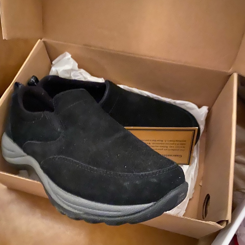 L.L. Bean Black Suede  Loafers